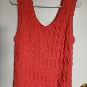 Tommy Hilfiger Vibrant Coral Knit Top